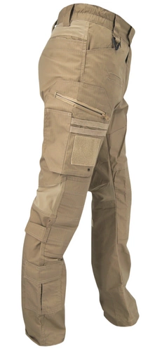Wodoodporne spodnie taktyczne Defender rip-stop - beżowe