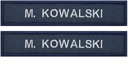 Identyfikator imienny/numeryczny Policji, granatowy - 2 sztuki