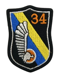 Emblemat - 34 Brygada Kawalerii Pancernej, z rzepem