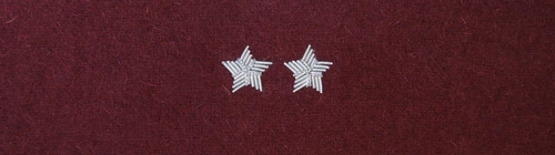 Otok wiśniowy do rogatywki Wojska Polskiego - starszy chorąży, podporucznik, podpułkownik
