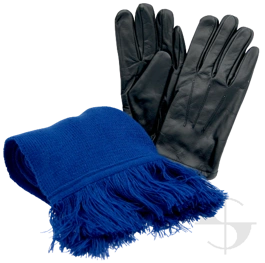 ZESTAW: rękawiczki zimowe i szalik Policji