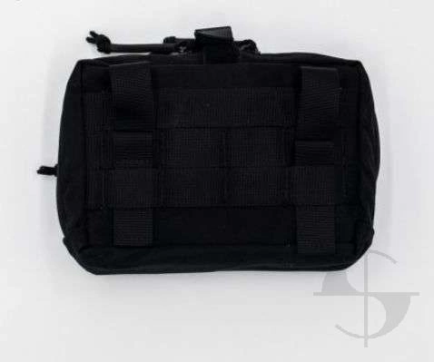 Panel administracyjny poziomy, molle - czarny