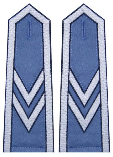 Pagony niebieskie do koszuli Służby Więziennej - starszy sierżant