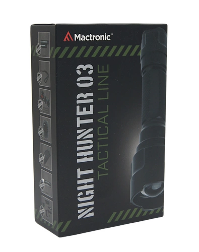 Latarka ręczna Night Hunter 03 + akumulator i ładowarka