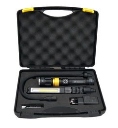 Latarka ręczna/lampa warsztatowa, Mactronic Beemer 4, ładowalna, 180/250/350 lumenów, zestaw