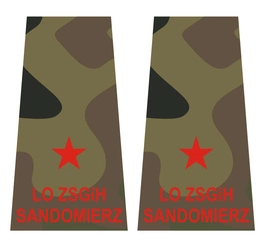 Pochewki KM - polowe, czerwony haft LO ZSGiH SANDOMIERZ - klasa 1