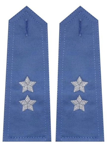 Pagony niebieskie do koszuli Służby Więziennej - podporucznik