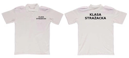 Koszulka polo KLASA STRAŻACKA - biała