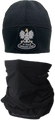 ZESTAW: Czapka zimowa Straży Granicznej i Komin ATHLETIC BRUBECK - czarny