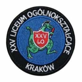 Emblemat szkolny XXV LO KRAKÓW - okrągły