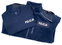 ZESTAW: T-shirt i bluza polarowa Policji