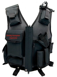 Kamizelka taktyczna Policji - czarna - bez napisów