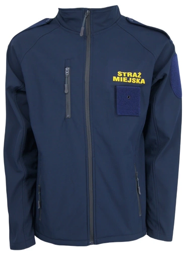 Kurtka Softshell Straż Miejska - granatowy z pagonami