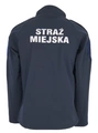 Kurtka Softshell Straż Miejska - granatowy z pagonami - srebrne napisy
