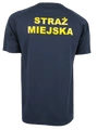T-shirt poliestrowy, granatowy Straż Miejska - męski