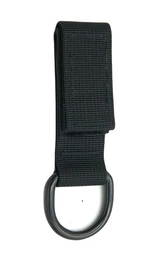 Taktyczny D-ring metalowy do paska, czarny