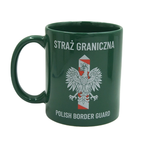 Kubek ciemnozielony - Straż Graniczna