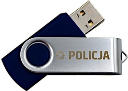 Pendrive 32 GB, granatowy - Policja