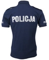 Koszulka polo służbowa POLICJA, napisy odblaskowe - damska
