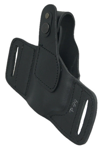 Kabura, Futerał skórzany motyl krótki do P99 Walther - czarna