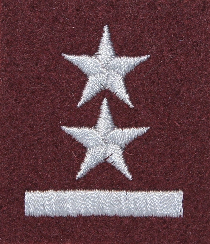 Stopień na beret WP (bordowy / h) - podporucznik
