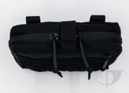 Panel administracyjny poziomy, molle - czarny