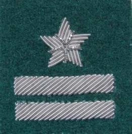 Stopień Wojska Polskiego haftowany bajorkiem do beretu zielonego - major