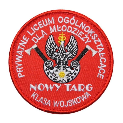 Emblemat szkolny "NOWY TARG - klasa wojskowa"