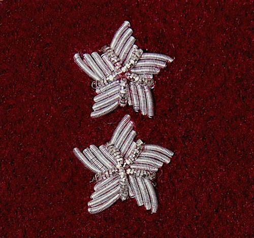 Stopień Wojska Polskiego haftowany bajorkiem do beretu bordowego - starszy chorąży