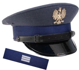 ZESTAW: czapka garnizonowa Służby Więziennej + otok SW