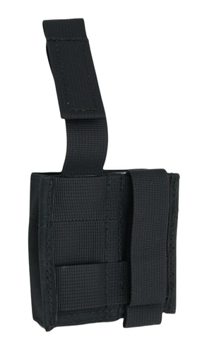 Ładownica speed pistoletowa AX2, podwójna, z plastikową wkładką - czarna