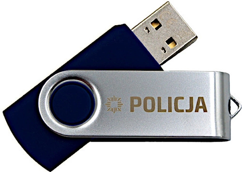 Pendrive 32 GB, granatowy - Policja