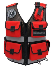 KAMIZELKA MEDYCZNA CZERWONA