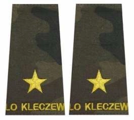 Pochewki KM - polowe, żółty haft + napis - klasa 1