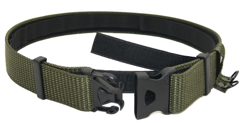 Pas parciany - khaki z podpasem