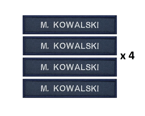 Identyfikator imienny Policji, granatowy - 4 sztuki