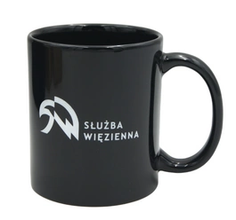 Kubek czarny z logo SW