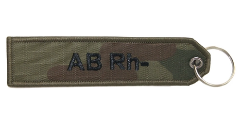 Brelok z tkaniny - grupa krwi AB Rh-