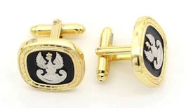 Komplet spinek do mankietów - Wojska Lądowe