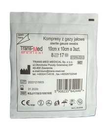 Kompres jałowy, 9x9cm - 3szt.