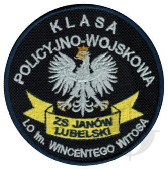 Emblemat szkolny CZARNY "Janów Lubelski"