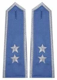 Pagony niebieskie do koszuli Służby Więziennej - starszy chorąży