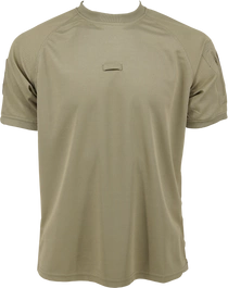 T-shirt poliestrowy - beżowy