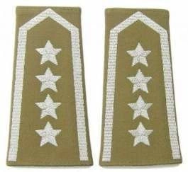 Pagony (pochewki) wyjściowe Straży Granicznej - starszy chorąży sztabowy