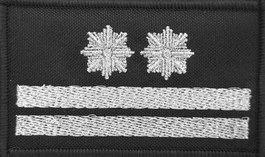 Dystynkcja czarna Policji, mała - młodszy inspektor