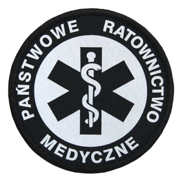 Emblemat PRM odblaskowy - z rzepem
