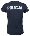 T-shirt granatowy Policji - damski