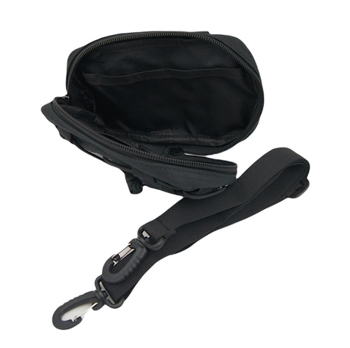 Saszetka, biodrówka z paskiem - czarna