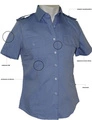 Koszula niebieska Służby Więziennej - krótki rękaw, damska