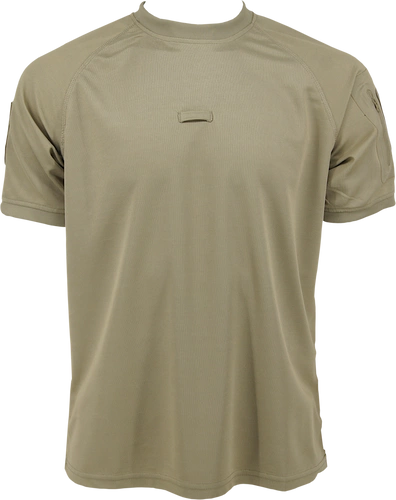 T-shirt poliestrowy - beżowy